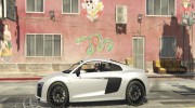 2017 Audi R8 1.1 для GTA 5 миниатюра 8