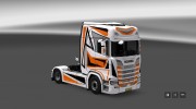 Orange Black для Scania S580 для Euro Truck Simulator 2 миниатюра 5