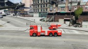 Scania Fire Ladder v1.1 Emerglights red para GTA 4 miniatura 2
