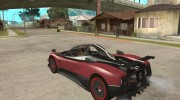 Pagani Zonda Cinque для GTA San Andreas миниатюра 3