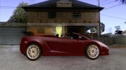 Lamborghini Gallardo Spyder v2 для GTA San Andreas миниатюра 5