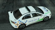 Mitsubishi Evo X Malaysian Police PDRM para GTA 5 miniatura 3