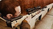 Снайперская винтовка AW L115A1 с глушителем v9 for GTA 4 miniature 2
