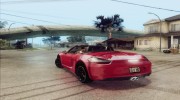 Porsche Boxter GTS 2016 for GTA San Andreas miniature 4