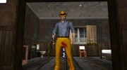 Skin GTA V Online в HD в жёлтой одежде para GTA San Andreas miniatura 1
