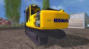 Komatsu PC 210 LC для Farming Simulator 2015 миниатюра 4