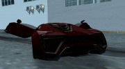 W Motors Lykan HyperSport для GTA Vice City миниатюра 4