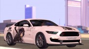 Ford Mustang Shelby GT350R 2016 Kirito Itasha para GTA San Andreas miniatura 2