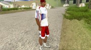 Футболка зборной Франции para GTA San Andreas miniatura 5