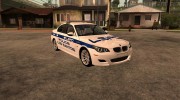 BMW M5 E60 Police LS for GTA San Andreas miniature 2