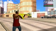 Gold AK-47 для GTA San Andreas миниатюра 3