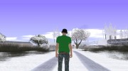 Skin GTA Online в футболке Thank God для GTA San Andreas миниатюра 5