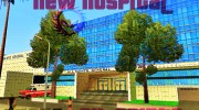 New General Hospital All Saints для GTA San Andreas миниатюра 1