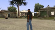 CJ в футболке (Radio X) для GTA San Andreas миниатюра 4