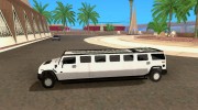 H2 Hummer Лимузин for GTA San Andreas miniature 2