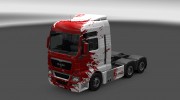 Скин Blood для MAN TGX para Euro Truck Simulator 2 miniatura 1