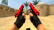 Red and Black Duelies for Counter-Strike Source miniature 3