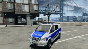 German Police Mercedes Benz Vito [ELS] para GTA 4 miniatura 1