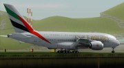 Airbus A380-800 Emirates для GTA San Andreas миниатюра 4