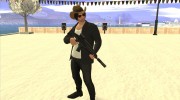 Skin GTA V Online в Ковбойской шляпе для GTA San Andreas миниатюра 5