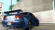 Nissan Skyline GTR - Stock para GTA San Andreas miniatura 4
