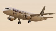 Airbus A320-200 LAN Argentina - Oneworld Alliance Livery (LV-BFO) для GTA San Andreas миниатюра 7