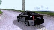 2009 Cadillac CTS V Police para GTA San Andreas miniatura 2