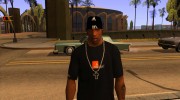 Кепка adidas black para GTA San Andreas miniatura 1