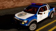 Ford F-150 SVT Raptor 2012 Police version для GTA San Andreas миниатюра 3