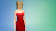 Пакет на голове Paeperbag mask para Sims 4 miniatura 4