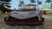 NFS Rivals Lamborghini Veneno для GTA San Andreas миниатюра 7