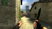 Green Trim/Carbon Grip Knife для Counter-Strike Source миниатюра 1