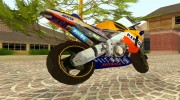 Honda Repsol Rossi для GTA San Andreas миниатюра 2