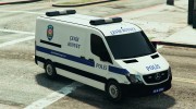 Mercedes Turkish Riot Car l Türk Çevik Kuvvet para GTA 5 miniatura 4