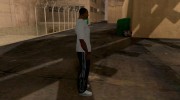 Чёрные штаны с полосками для GTA San Andreas миниатюра 4