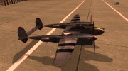 P38 Lightning для GTA San Andreas миниатюра 4