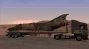 Полуприцеп с самолетом F-4E Phantom II for GTA San Andreas miniature 4