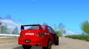 Mitsubishi Lancer Evolution VIII Advan для GTA San Andreas миниатюра 3