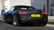 Audi R8 Spyder for GTA 5 miniature 3