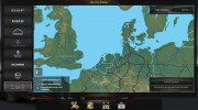 Цветная карта Европы для Euro Truck Simulator 2 миниатюра 3