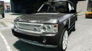 Range Rover Supercharged v1.0 для GTA 4 миниатюра 1