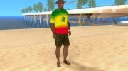 Shirt of Jamaica for GTA San Andreas miniature 5
