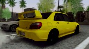 Subaru Impreza для GTA San Andreas миниатюра 2