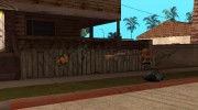 Оружие около дома CJ for GTA San Andreas miniature 1