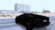 Lamborghini Aventador LP700-4 Police для GTA San Andreas миниатюра 3