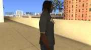 Длинные тёмные волосы для GTA San Andreas миниатюра 4
