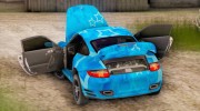 Porsche 911 Turbo Blue Star for GTA San Andreas miniature 4