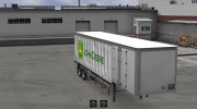 John Deere Curtain trailer для Euro Truck Simulator 2 миниатюра 2