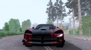 Dodge Viper SRT10 ACR для GTA San Andreas миниатюра 5
