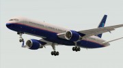 Boeing 757-200 United Airlines para GTA San Andreas miniatura 3